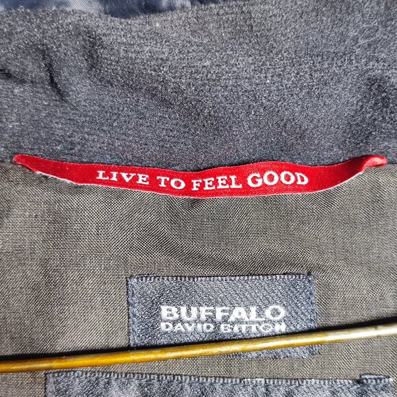 Buffalo David Bitton puffer jacket men's XL olive-brown,  with hood - Picture 6 of 15